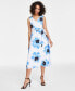 Фото #1 товара Women's Floral Print Sleeveless Midi Dress, PXXS-3X