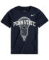 Big Boys Navy Penn State Nittany Lions Lacrosse Performance T-shirt
