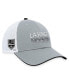 Фото #1 товара Men's Gray Los Angeles Kings Authentic Pro Rink Trucker Adjustable Hat