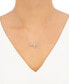 Фото #8 товара Macy's 241 WEAR IT BOTH WAYS Diamond Cross Pendant Necklace (1/2 ct. t.w.) in 14k White Or Yellow Gold