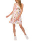 Фото #2 товара Women's Tropical Tie-Back Halter Tiered Mini Dress