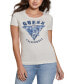 ფოტო #1 პროდუქტის Women's Roses Triangle Short-Sleeve Crewneck Tee