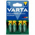 VARTA 56756 101 404 AA Rechargeable Batteries 4 Units Желто-зеленый - фото #2