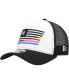 Фото #1 товара Men's Black, White NASCAR 9FORTY A-Frame Trucker Snapback Hat
