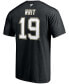 Men's Ryan Whitney Black Pittsburgh Penguins Authentic Stack Retired Player Nickname Number T-shirt Черный, Large - фото #4