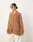 Фото #1 товара ASOS EDITION boucle knit oversized button through cardigan in camel