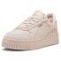 Фото #2 товара Puma Carina Street Sd Perforated Platform Womens Pink Sneakers Casual Shoes 395
