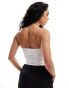 Фото #2 товара Cotton On 2 pack twist front bandeau crop top black white