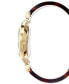 ფოტო #2 პროდუქტის Women's Brown Half-Bangle Bracelet Watch 36mm, Created for Macy's