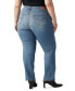 Фото #2 товара Plus Size Classic Mid-Rise Straight-Leg Jeans