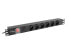 Lanberg POWER STRIP PDU RACK 19" (1U, 16A, 6X 230V PL, 2m) - 2 m