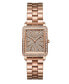 Часы JBW Cristal Quartz Rose Gold 28mm