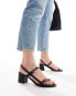 Фото #4 товара Truffle Collection block heeled sandals in black