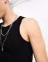 COLLUSION ribbed vest in black