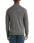 Naadam Wool & Cashmere-Blend 1/4-Zip Mock Sweater Men's Grey S