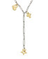 Фото #2 товара Steve Madden two-tone Puffy Icon Charm Y Necklace