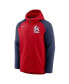 Фото #3 товара Men's Red and Navy St. Louis Cardinals Authentic Collection Full-Zip Hoodie Performance Jacket