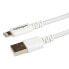 Фото #4 товара StarTech.com 3m White Apple 8-pin Lightning to USB Cable for iPhone iPad - Cable - Digital 3 m - 8-pole
