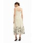 ფოტო #3 პროდუქტის Women's Floral flared midi dress