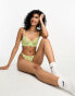 Фото #2 товара Hunkemoller Isabelle demi lace unpadded bra in green