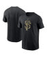 Фото #1 товара Men's Black San Francisco Giants Camo Logo Team T-shirt