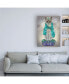 Фото #3 товара Fab Funky Grey Cat with Bells, Full Canvas Art - 36.5" x 48"