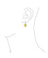 ფოტო #2 პროდუქტის AAA Cubic Zirconia Simulated Canary Yellow Birthstone 3.60 Ct. Oval 9X7MM CZ Sterling Silver Filigree Style Dangle Drop Earrings For Women Lever Back