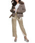 Фото #6 товара Women's Nancy Faux Fur-Trim-Collar Long-Sleeve Jacket