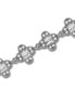 Cubic Zirconia Baguette Stones Design Pattern Link Bracelet