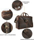 Фото #5 товара TIDING Laptop Bag 17 Inch Men's Leather Briefcase Business Bag Shoulder Bag Large Leather Bag for Hanging Trolley Clip-on Tote Shoulder Bag Vintage Brown, brown, Retro
