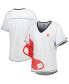 Women's White Boston Red Sox Perfect Game V-Neck T-shirt