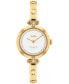 Фото #1 товара Наручные часы Olivia Burton Quartz Carnation Gold-Tone Stainless Steel Bracelet Watch 25.5mm x 20.5mm.
