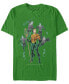 Фото #1 товара DC Men's Aquaman Multi Action Portraits Short Sleeve T-Shirt