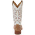 Justin Boots Pascoe Ostrich Square Toe Cowboy Mens Brown, White Dress Boots 857 9, Средняя, M - фото #3