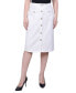 ფოტო #1 პროდუქტის Petite Slim Tweed Double Knit Pencil Skirt with Pockets