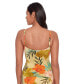 Women's Printed Surplice Tankini Top