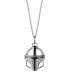 ფოტო #1 პროდუქტის The Mandaloriana Diamond Pendant Necklace (1/10 ct. t.w.) in Sterling Silver