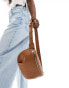 Фото #4 товара ASOS DESIGN sling bum bag with woven detail in tan