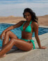 Фото #1 товара Moda Minx X Savannah-Shae Richards amour bikini top in apple green