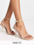 Фото #1 товара Simmi London Wide Fit Novalee barely there sandals in beige