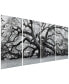 Фото #2 товара "Growth Abcd" Frameless Free Floating Tempered Glass Panel Graphic Wall Art Set of 4, 72" x 36" x 0.2" Each