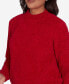 Women's Classic Chenille Diamond Stitch Turtleneck Sweater