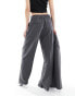 Only rhinestone straight leg tailored trouser co-ord in dark grey