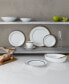 Фото #2 товара Charlotta Platinum 60 Piece Dinnerware Set, Service for 12