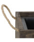 Фото #4 товара Acacia Wood Rectangle Tray Planter with Handles/Liner - Brown