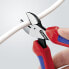 Knipex X-Cut® Kompakt-Seitenschneider hochübersetzt verchromt, mit Mehrkomponenten-Hüllen 160 mm (SB-Karte/Blister) 73 05 160 SB