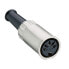 Фото #1 товара Lumberg 0122 04 - DIN 4 poles - Schwarz - Nickel - Zink - Silber - 30 m? - 60 V