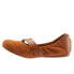 Softwalk Sierra S1962-242 Womens Brown Narrow Leather Mary Jane Flats Shoes