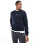 Фото #1 товара BOSS Orange Westart box logo sweatshirt in navy