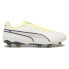 Фото #1 товара Puma King Pro Firm GroundArtificial Ground Soccer Cleats Mens White Sneakers Ath